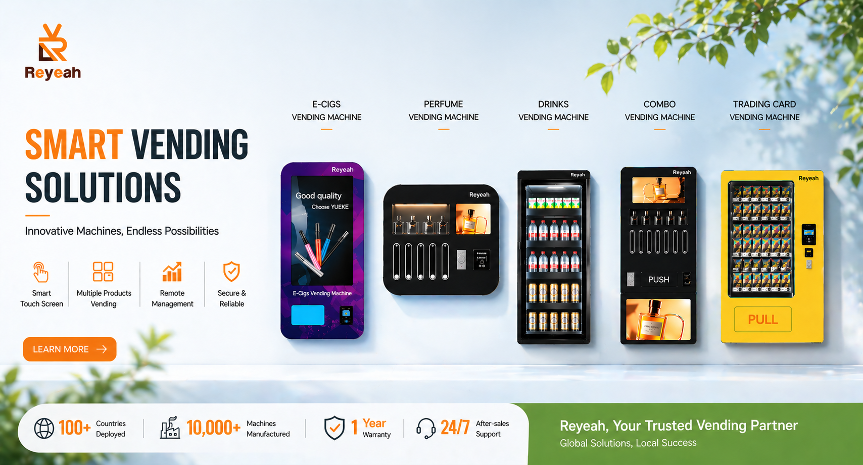 Vending machines in a modern environment