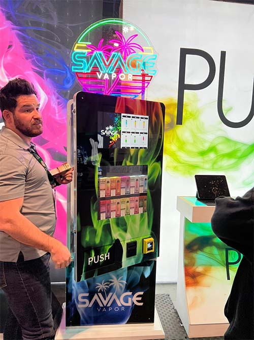 Vending machine placement scene