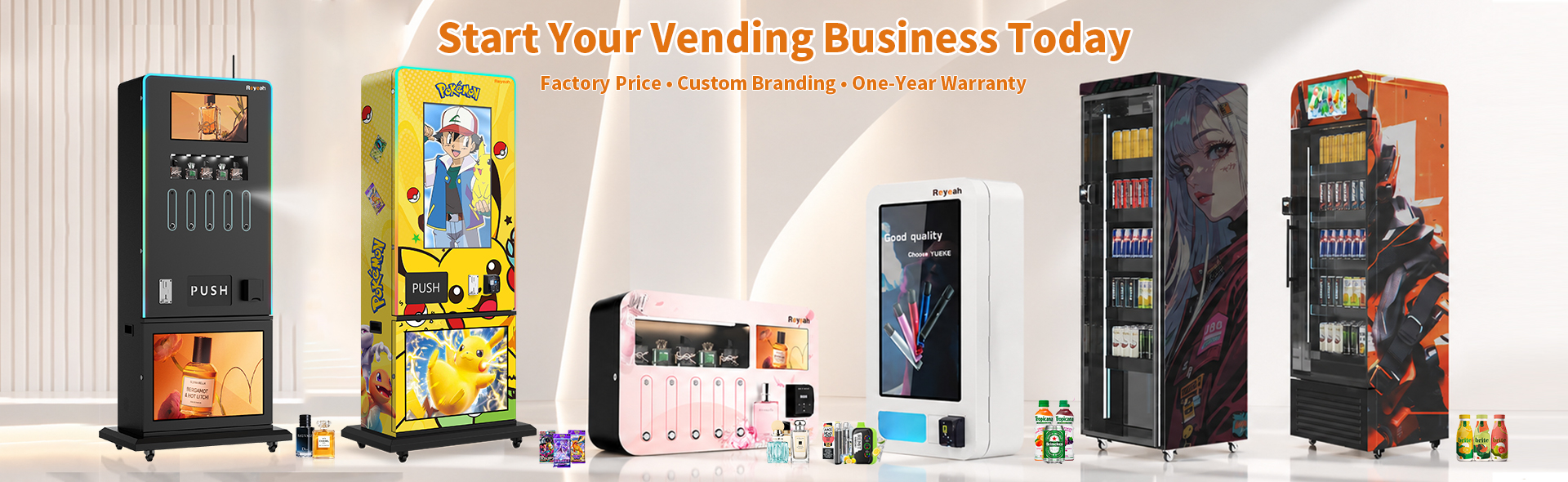 Vending machines in a modern environment